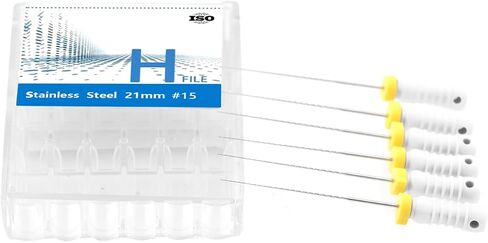 6pcs/pack يدوي استخدم ملفات H-files 21mm/25mm ملفات دوارة من الفولاذ المقاوم للصدأ #15 (21 مم) in Kuwait