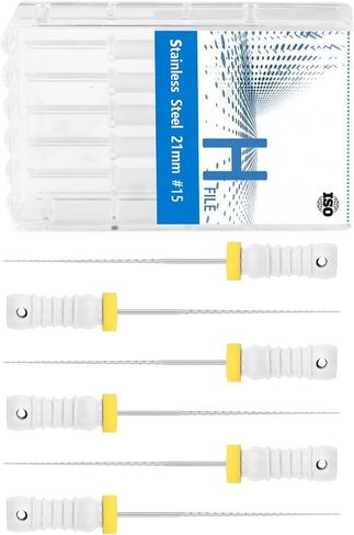6pcs/pack يدوي استخدم ملفات H-files 21mm/25mm ملفات دوارة من الفولاذ المقاوم للصدأ #15 (21 مم) in Kuwait