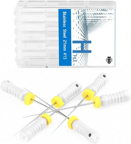 6pcs/pack يدوي استخدم ملفات H-files 21mm/25mm ملفات دوارة من الفولاذ المقاوم للصدأ #15 (21 مم) in Kuwait