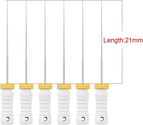 6pcs/pack يدوي استخدم ملفات H-files 21mm/25mm ملفات دوارة من الفولاذ المقاوم للصدأ #15 (21 مم) in Kuwait