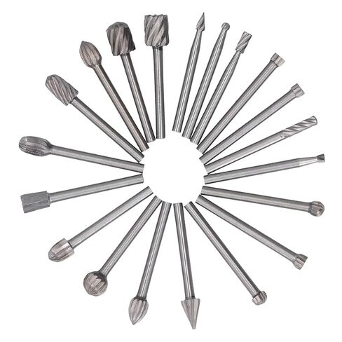 20pcs عالي السرعة الصلب ملف دوار DIY طحن رأس مجموعة ملحق لرجال الخشب in Kuwait