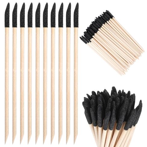 50 PCS Wooden Sanding Sticks Polishing Tools 280 Grit Wood Small Sander Sanding Twigs Fine Detailing Tools Tight Spaces for Plastic Models Wood Hobby 5.5 x 0.2 Inch in Kuwait