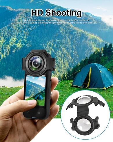 PULUZ Silicone Protective Lens Cover for Insta360 X3 Protective Len Cover Cap for Insta360 X3 Panoramic Action Camera Accessories (Lens Cover) in Saudi Arabia