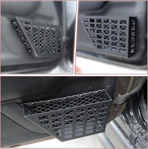 American Flag Front Door Storage Pockets Fits for Jeep Wrangler JK/JKU 2007-2018 2/4 Door - 2-Pack Metal Organizer Box with Anti-Rust Coating (Replace Saggy Net) in Kuwait