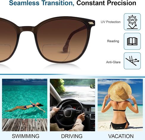 Ladeesse 3 Pack قراءة النظارات الشمسية للنساء والرجال ، نظارات قراء Sun UV400 in Kuwait