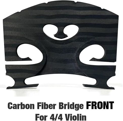 Premium Carbon Fiber 4/4 Violin Bridge-الأداء الصوتي المحسّن مسبقًا ومجهدًا مسبقًا ، وتصميم خفيف الوزن ودائم لجميع الكمان 4/4 in Saudi Arabia