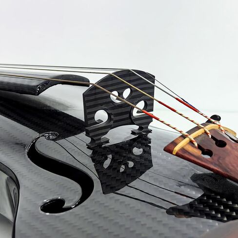 Premium Carbon Fiber 4/4 Violin Bridge-الأداء الصوتي المحسّن مسبقًا ومجهدًا مسبقًا ، وتصميم خفيف الوزن ودائم لجميع الكمان 4/4 in Saudi Arabia
