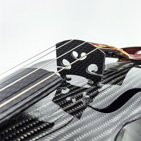 Premium Carbon Fiber 4/4 Violin Bridge-الأداء الصوتي المحسّن مسبقًا ومجهدًا مسبقًا ، وتصميم خفيف الوزن ودائم لجميع الكمان 4/4 in Saudi Arabia