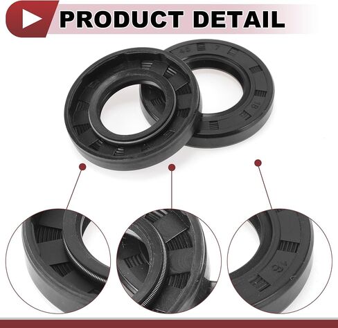 5 Pcs Rotary Shaft Seal High Pressure Oil Seal 25x45x7mm Black Nitrile 70 Durometer Rubber in Saudi Arabia