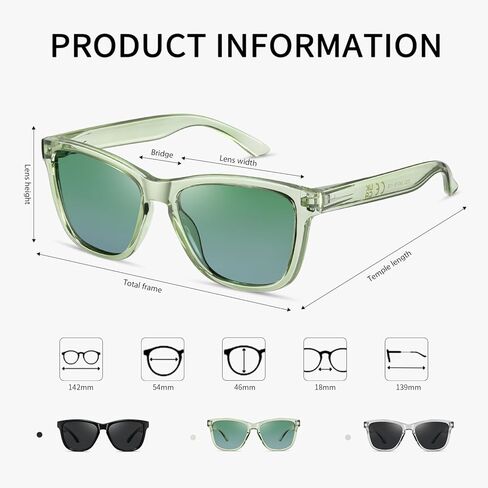 نظارة شمسية مستقطبة للسيدات للنساء الرجال العصرية الكلاسيكية المصممة الرجعية على غرار الحماية من الأشعة فوق البنفسجية in Kuwait