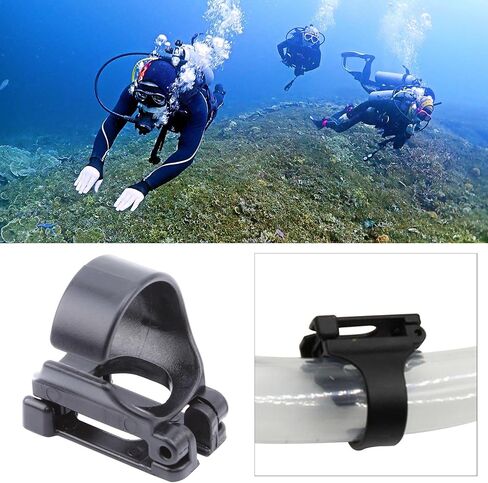 4Pcs Universal Snorkel Clip, Plastic Snorkel Keeper Retainer Replacements for Scuba Diving Snorkeling Equipment in Saudi Arabia