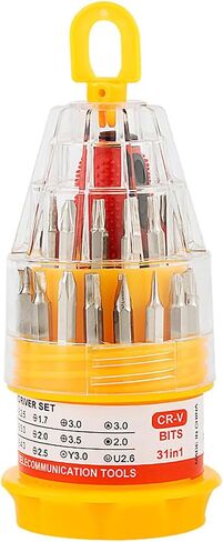 31 in 1 Screwdriver Set, Mini Repair Tool Kit, 45#Carbon Steel Electronics Repair Kit Tools for Mobile Phone, Computer, Watch, Glasses. in Saudi Arabia