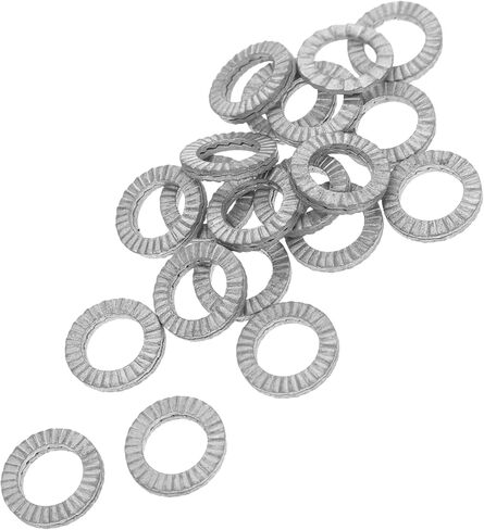 Cabilock 20pcs آمنة تثبيت غسالات القفل الصناعي تصميم إسفين مزدوج للاضطراب ضيقة الفرامل الفرجار البراغي الثابتة in Saudi Arabia