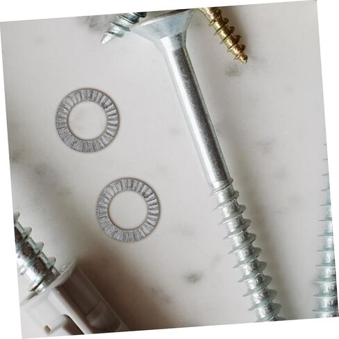 Cabilock 20pcs آمنة تثبيت غسالات القفل الصناعي تصميم إسفين مزدوج للاضطراب ضيقة الفرامل الفرجار البراغي الثابتة in Saudi Arabia