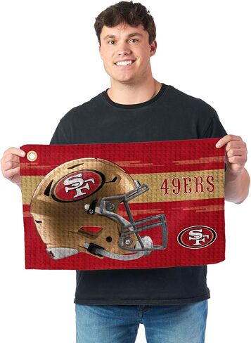 شمال غرب سان فرانسيسكو 49ers NFL تأثير وافل مروحة المروحة 16 × 25 بوصة in Saudi Arabia
