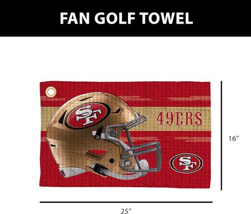 شمال غرب سان فرانسيسكو 49ers NFL تأثير وافل مروحة المروحة 16 × 25 بوصة in Saudi Arabia