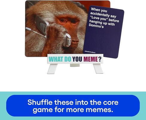 WHAT DO YOU MEME? Trisha Paytas Expansion Pack by Relatable, Card Games for Adults, Featuring YouTube Influencer Trisha Paytas, All New Meme Game Content, Includes 15 Image Cards and 10 Caption Cards in Kuwait