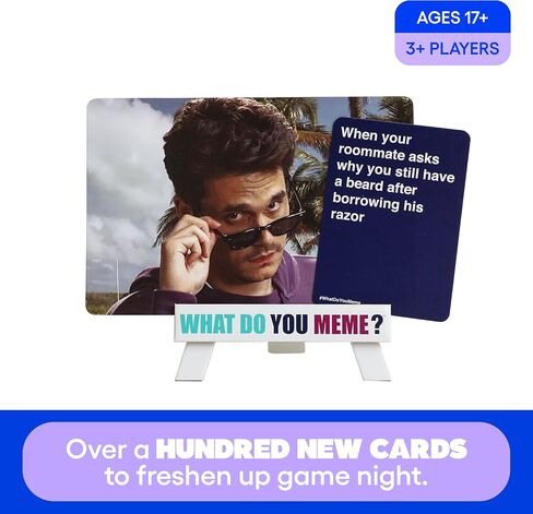WHAT DO YOU MEME? Trisha Paytas Expansion Pack by Relatable, Card Games for Adults, Featuring YouTube Influencer Trisha Paytas, All New Meme Game Content, Includes 15 Image Cards and 10 Caption Cards in Kuwait