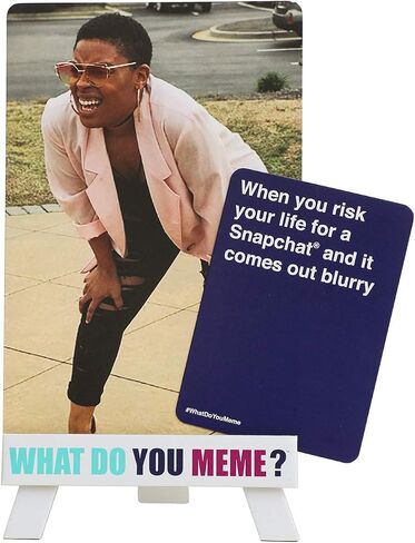 WHAT DO YOU MEME? Trisha Paytas Expansion Pack by Relatable, Card Games for Adults, Featuring YouTube Influencer Trisha Paytas, All New Meme Game Content, Includes 15 Image Cards and 10 Caption Cards in Kuwait