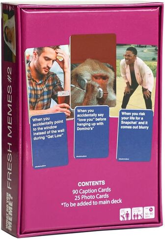 WHAT DO YOU MEME? Trisha Paytas Expansion Pack by Relatable, Card Games for Adults, Featuring YouTube Influencer Trisha Paytas, All New Meme Game Content, Includes 15 Image Cards and 10 Caption Cards in Kuwait