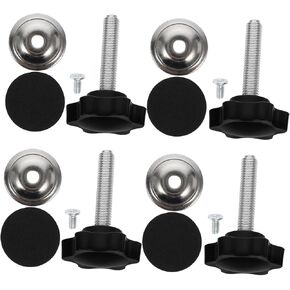 AmoSfun 4sets Track Knobs Kit Kit Freefiance على شكل مقابض ملولبة مع غسالات لتطبيقات المخرطة الصحفية والتطبيقات الخشبية وتصميم مقاومة in Kuwait