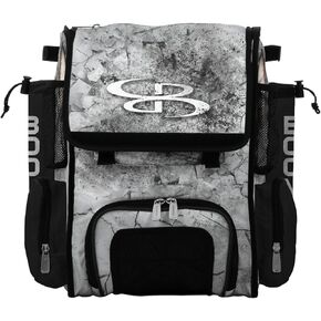 Boombah Mini Superpack Bat Pack - 8 "× 12.5" × 18 " - Crusher Black/Gray/White in Kuwait