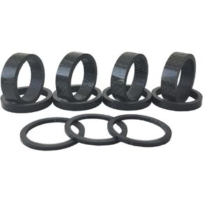 CDHPOWER 11 Pieces Bike Aluminum/Carbon Fiber Headset Spacer Bicycle 1-1/8 Inch 10mm 5mm 2mm in Kuwait