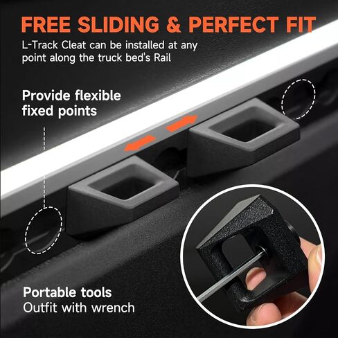 4PCS D-Rings Tie Down Compatible with 2023 2024 2025 Tesla Cybertruck,Cargo Accessories Used for Cyber Bed Truck Tie Down Anchors,Black in Saudi Arabia