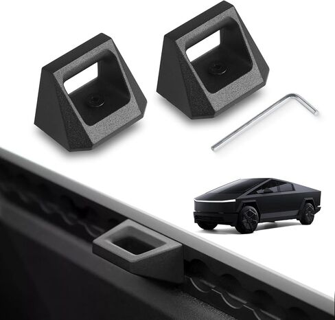 4PCS D-Rings Tie Down Compatible with 2023 2024 2025 Tesla Cybertruck,Cargo Accessories Used for Cyber Bed Truck Tie Down Anchors,Black in Saudi Arabia