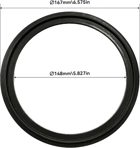 HFS(R) 1.5" Tri Clamp Sanitary Gasket FKM Fits Tri-Clover Type Ferrule (1.5"-Pack of 5) in Saudi Arabia