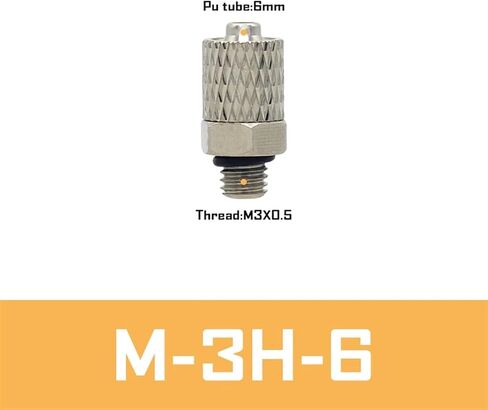 M Miniature Fittings M-5H-4 M-5HL-4 Male Thread Pneumatic Pipe Air Hose Quick Fitting Mini Connector M3 M4 M5 M6 1Pcs(M-3HL-4) in Saudi Arabia