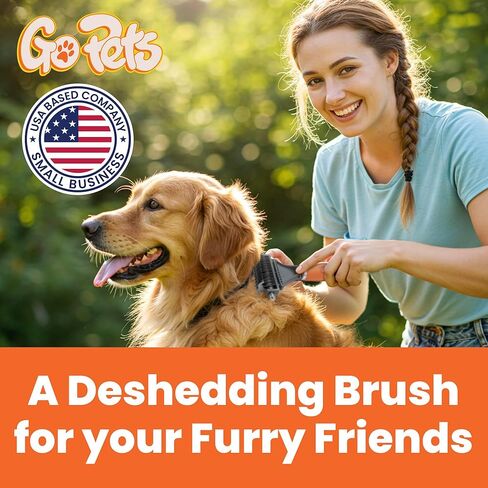 Gopets deseshedding & dematting مشط للكلاب ، وفرشاة القطط ، وفرشاة تحطيم للسرقة ، والتشابك ، والسكان ، وشفرات الفولاذ المقاوم للصدأ ، ومقبض مريح ، مثالي لجميع أنواع السلالات وأنواع المعطف in Kuwait