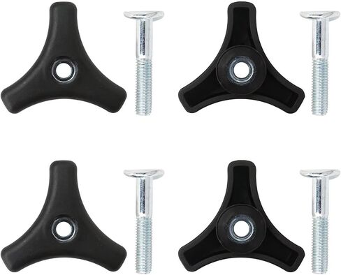 4pcs Lawn Mower Handle Knobs Nut Bolt, Triangular Handle Fastening Screw Set Replacement Fit for Honda Lawn Mower in Saudi Arabia