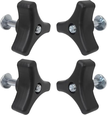 4pcs Lawn Mower Handle Knobs Nut Bolt, Triangular Handle Fastening Screw Set Replacement Fit for Honda Lawn Mower in Saudi Arabia