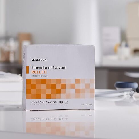 McKesson Ultrasound Transducer Covers, Rolled - Latex, Non-Sterile - 2 in x 7 1/2 in, 100 Count, 1 Pack in Saudi Arabia