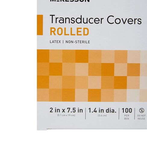 McKesson Ultrasound Transducer Covers, Rolled - Latex, Non-Sterile - 2 in x 7 1/2 in, 100 Count, 1 Pack in Saudi Arabia