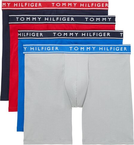 Tommy Hilfiger Men's Cotton Stretch 4-Pack Boxer Brief in Saudi Arabia