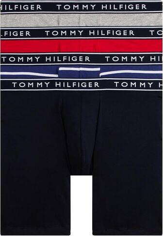 Tommy Hilfiger Men's Cotton Stretch 4-Pack Boxer Brief in Saudi Arabia
