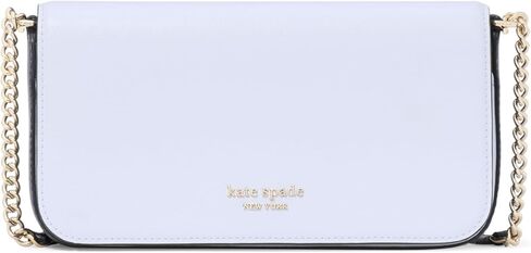 kate spade new york Devin Houndstooth Embossed Saffiano Leather Flap Chain Wallet, Pink Multi in Kuwait