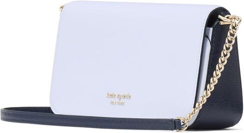 kate spade new york Devin Houndstooth Embossed Saffiano Leather Flap Chain Wallet, Pink Multi in Kuwait