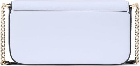 kate spade new york Devin Houndstooth Embossed Saffiano Leather Flap Chain Wallet, Pink Multi in Kuwait