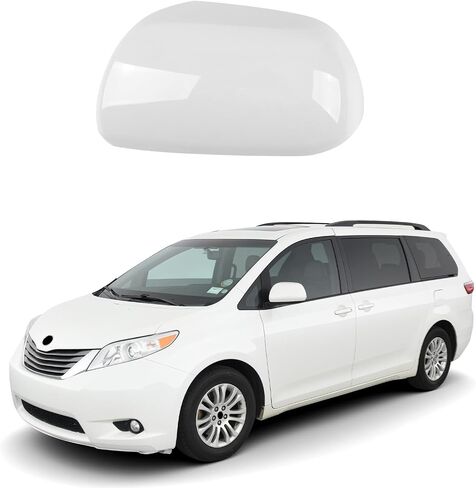Chrome Side Mirror Covers Caps Compatible with 2011-2019 Toyota Sienna, Without Turn Signal Model in Saudi Arabia