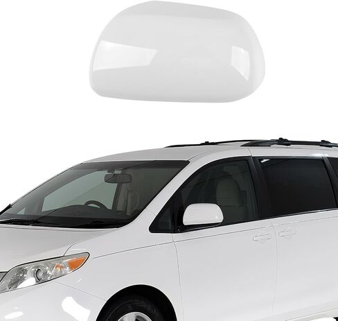 Chrome Side Mirror Covers Caps Compatible with 2011-2019 Toyota Sienna, Without Turn Signal Model in Saudi Arabia