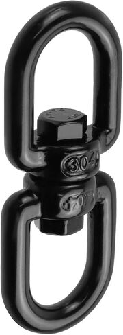 Antrader M8 Double Ended Swivel Eye Hook,4Pcs Double Eye Swivel 304 Stainless Steel Swivel Ring Double Ended Swivel Eye Hook,Black in Kuwait