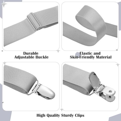 Sintege Hidden Suspenders for Women Pants Under Clothes 1" Width Thin X Back Ladies Suspenders for Jeans Undergarment in Saudi Arabia