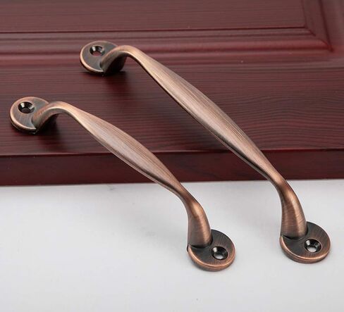 6 Pack Sliding Barn Door Handle Pull Copper Tone Screws Included, 115mm in Kuwait