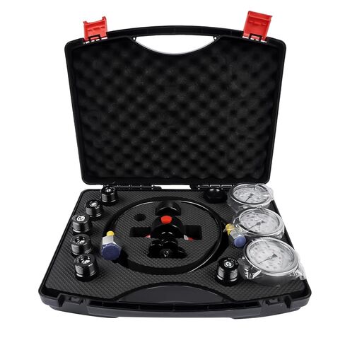 Nitrogen Fill Kit, Hydraulic Nitrogen Accumulator Charging Kit, Nitrogen Pressure Test System with 3 Gauges 1300 3500 5500 psi, 6 Adapters, Gas Hose & Main Valve Body Mixizap in Kuwait