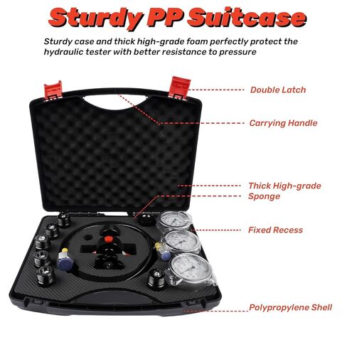 Nitrogen Fill Kit, Hydraulic Nitrogen Accumulator Charging Kit, Nitrogen Pressure Test System with 3 Gauges 1300 3500 5500 psi, 6 Adapters, Gas Hose & Main Valve Body Mixizap in Kuwait