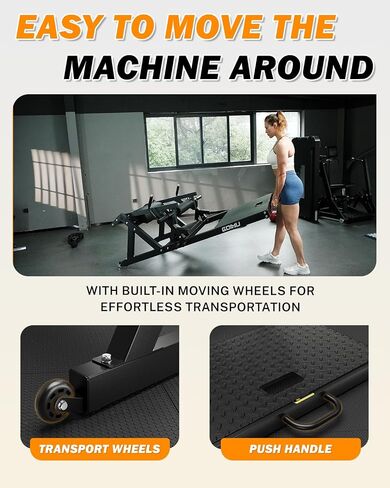HT01 Hip Thrust Machine, 800LBS Plate-Loaded Glute Drive with Band Peg, Heavy Duty Glute Bridge Machine with Weight Holder in Kuwait