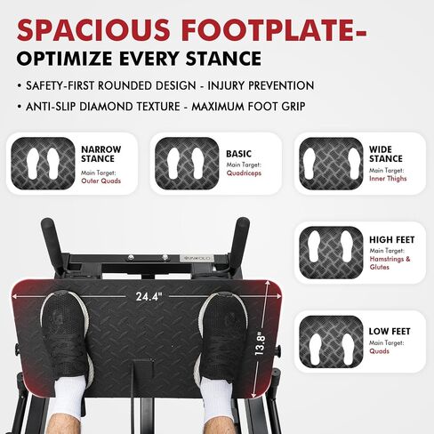 Mikolo 45 درجة Leg Press for Home Gym - آلة تمرين محترفة أسفل الجسم لتدريب اللياقة والتدريب على القوة in Kuwait